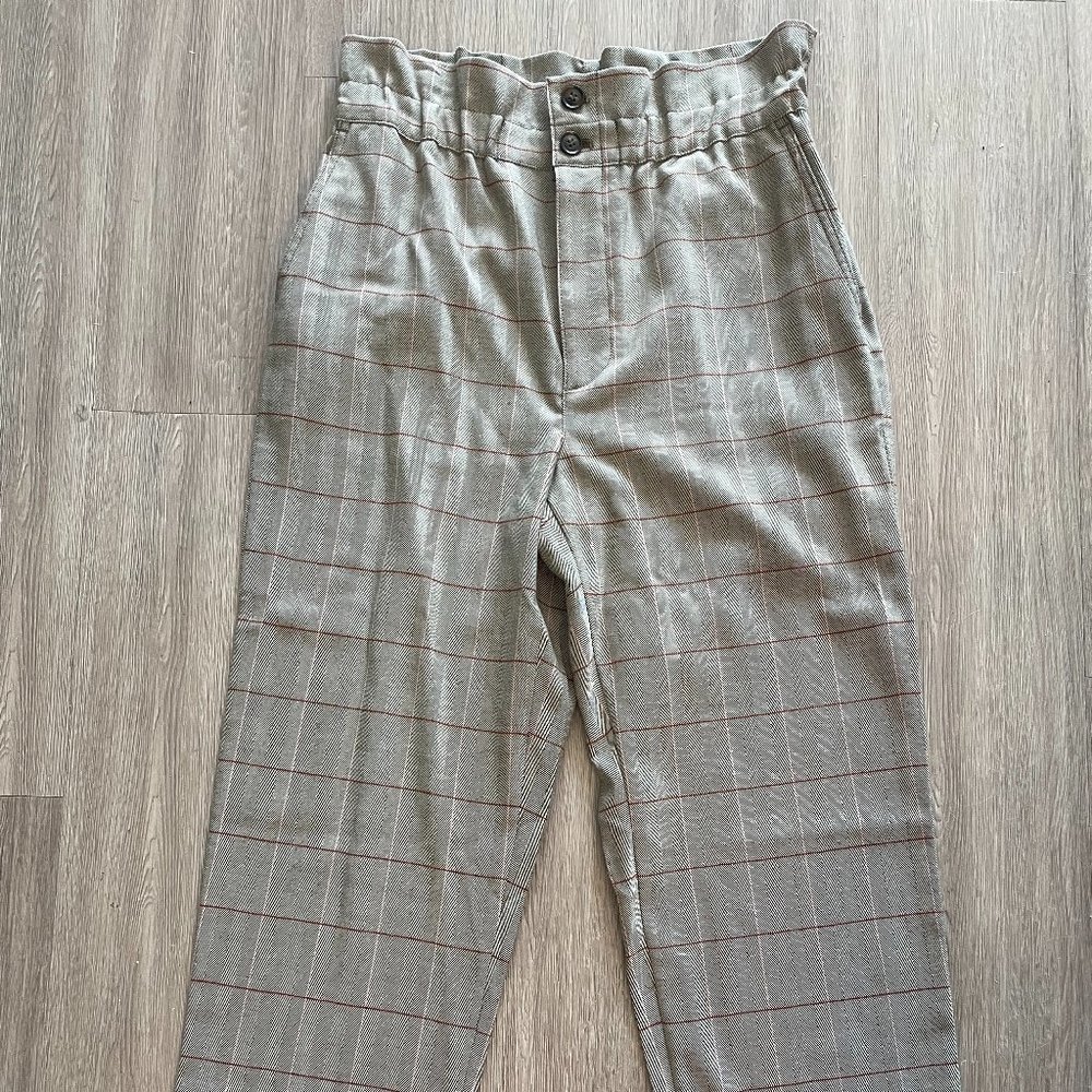 Madewell tailored plaid pants
